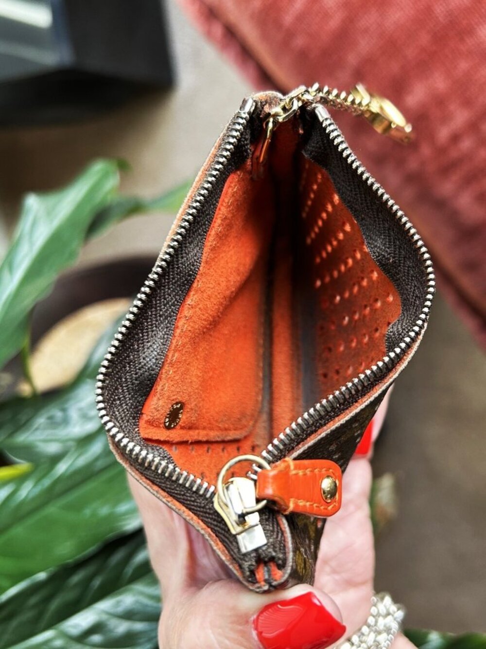 LOUIS VUITTON Monogram Perforated Pochette Cles Coin Purse 👛 - Picture 9 of 9